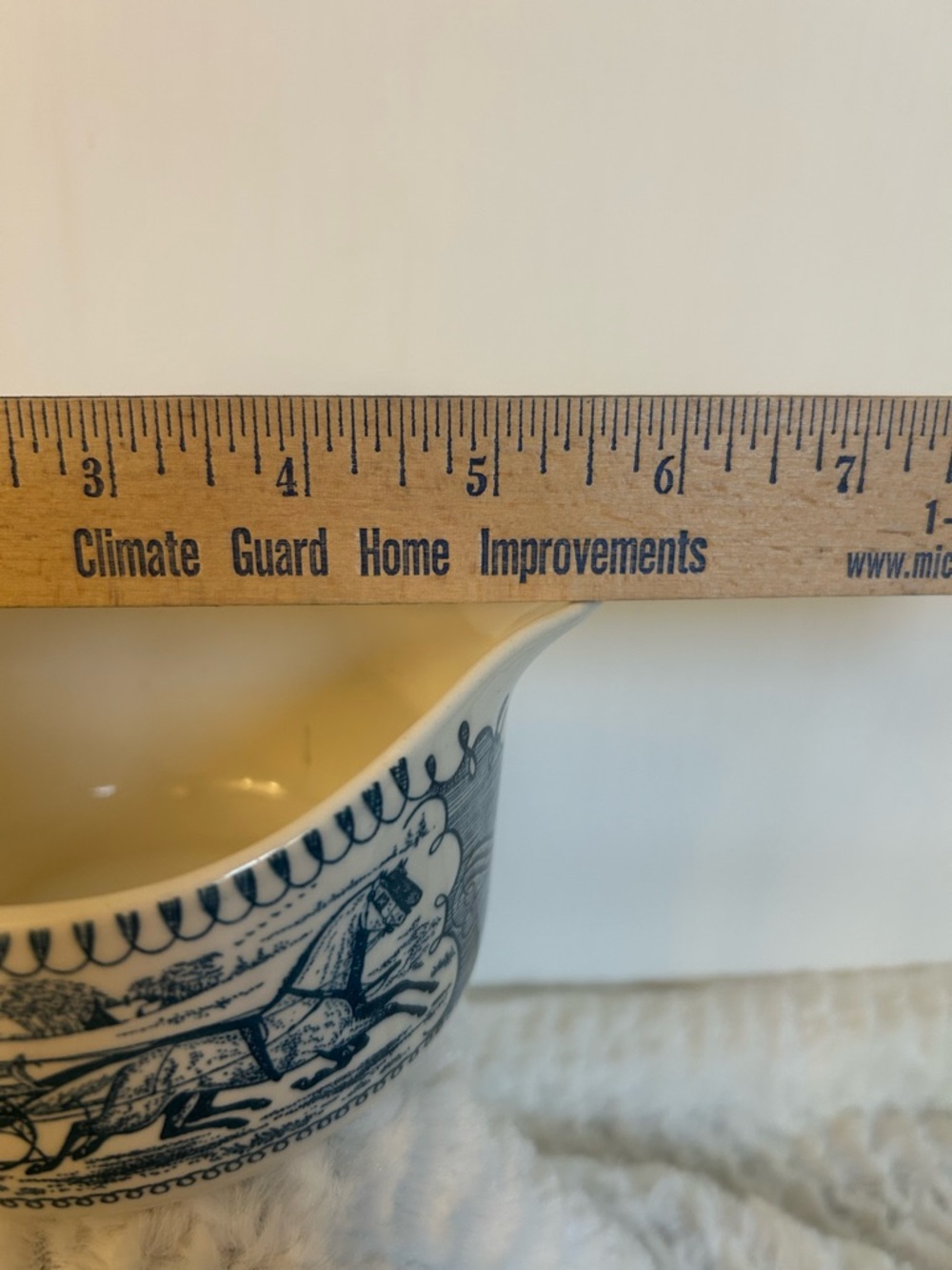 Royal Currier and Ives Blue Gravy Boat - Picture 6 of 8